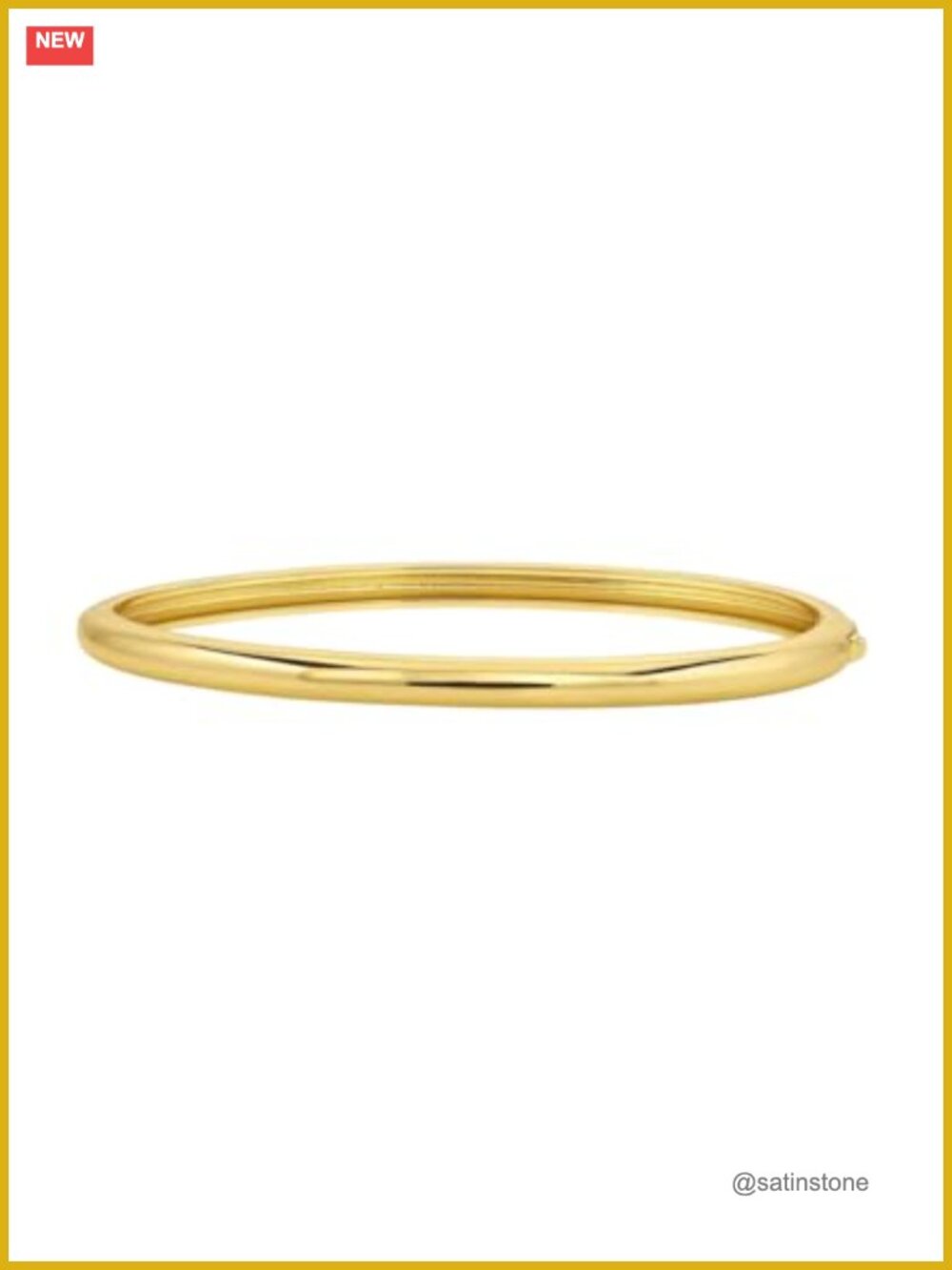 Womens Paseo Cuff Bracelet 4mm Hinge Closure Minimalist Everyday Jewelry